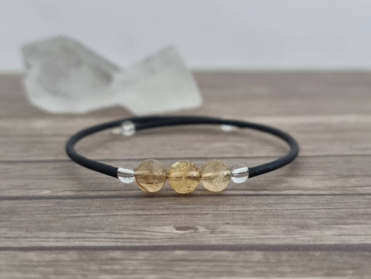 Pulsera de hilo de citrino