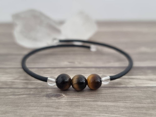 Pulsera de alambre de ojo de tigre