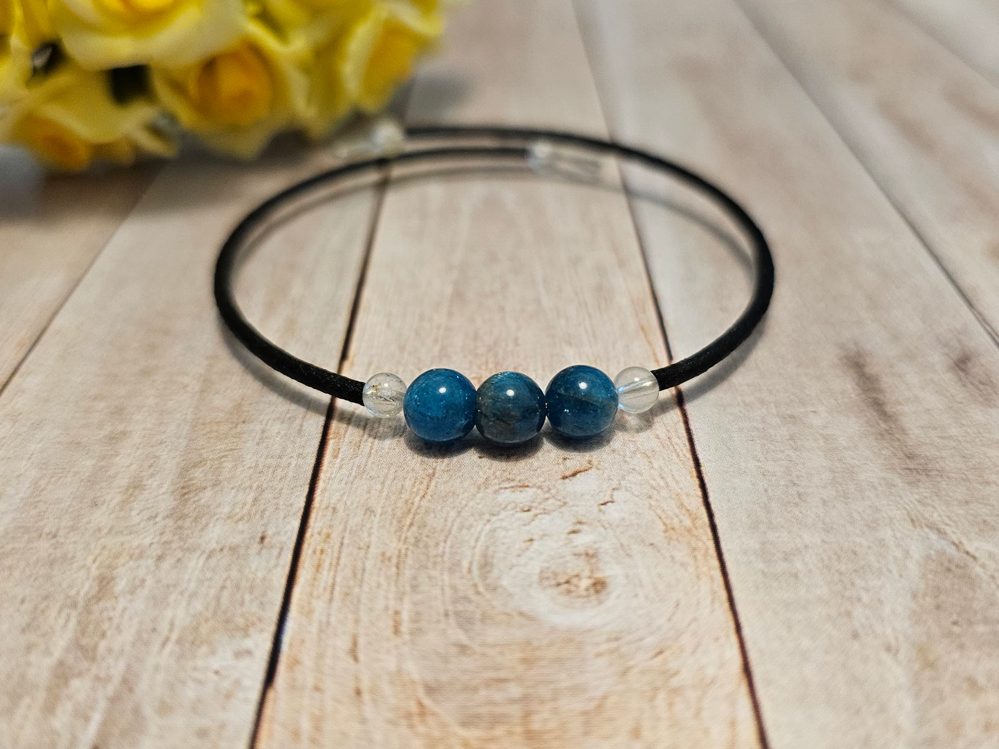 Pulsera de alambre de apatita