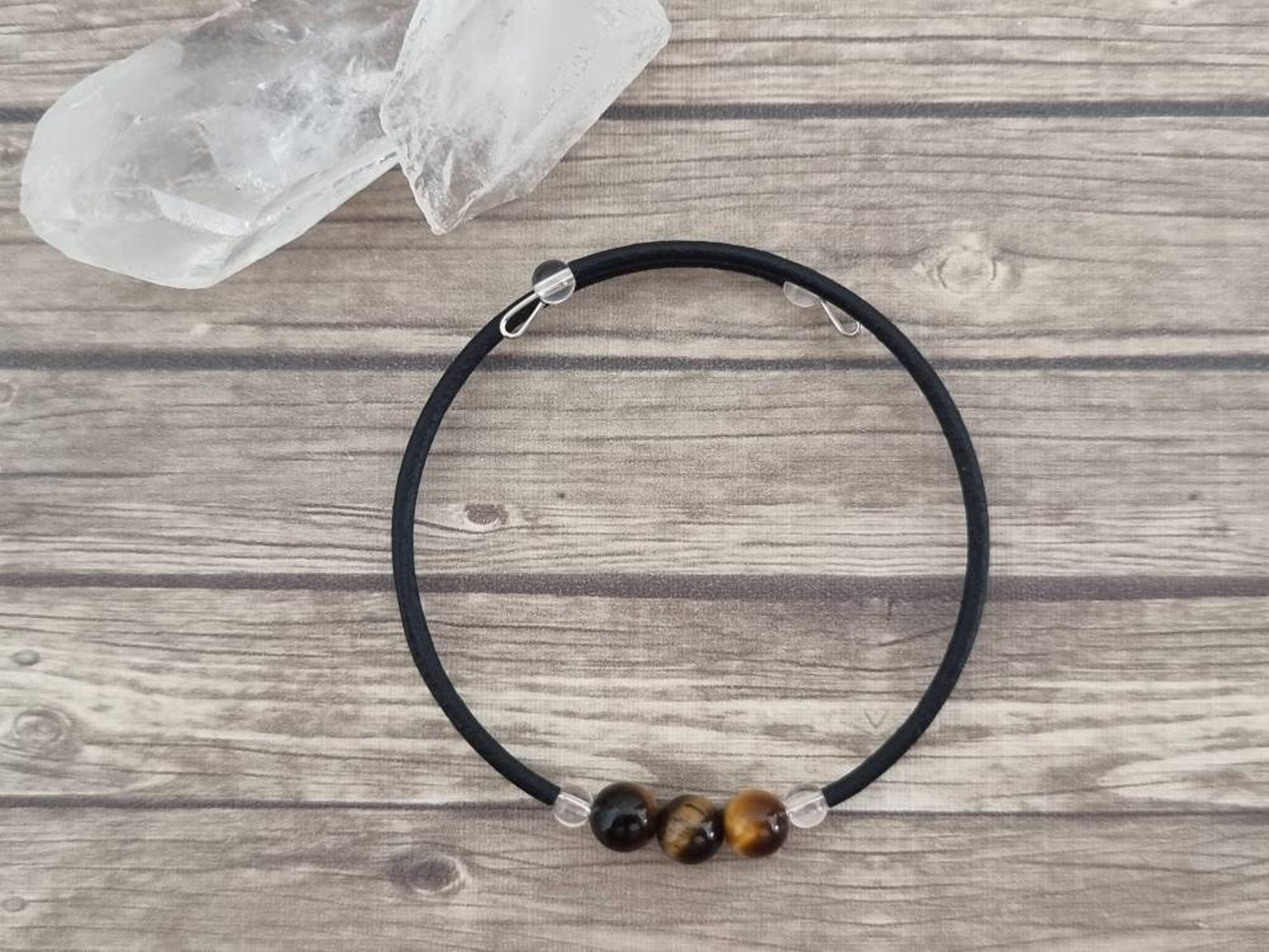 Pulsera de alambre de ojo de tigre