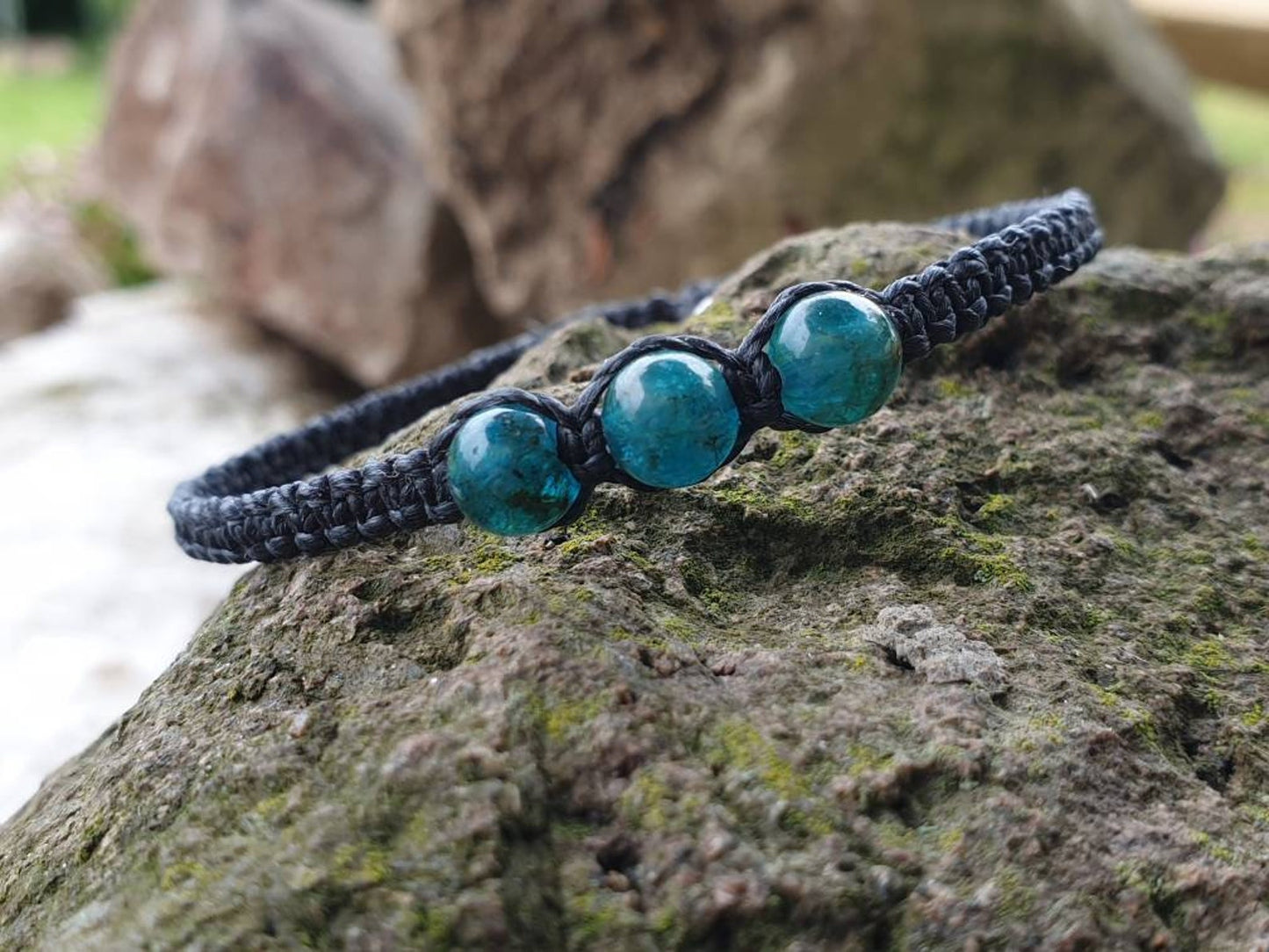 Pulsera de cuentas de apatita 