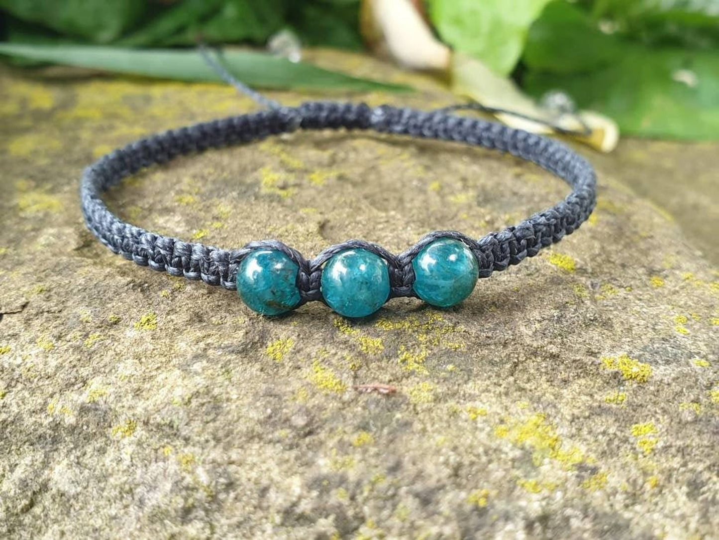 Pulsera de cuentas de apatita 
