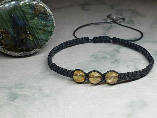 Pulsera de cuentas de citrino 