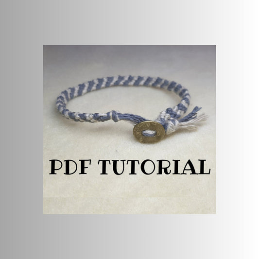 Tutorial de pulsera de rayas de caramelo