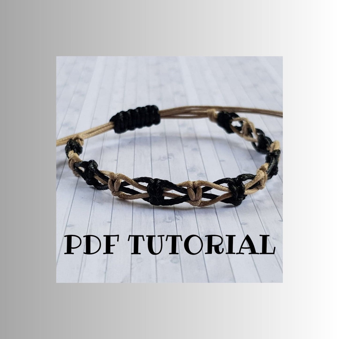 Tutorial de pulsera de macramé alternativa