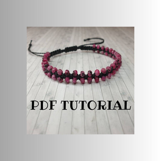 Tutorial de pulsera de cuentas con espina de pescado